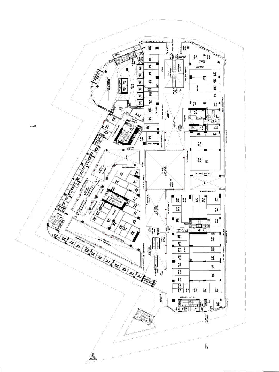 First floor layout plan of new project central