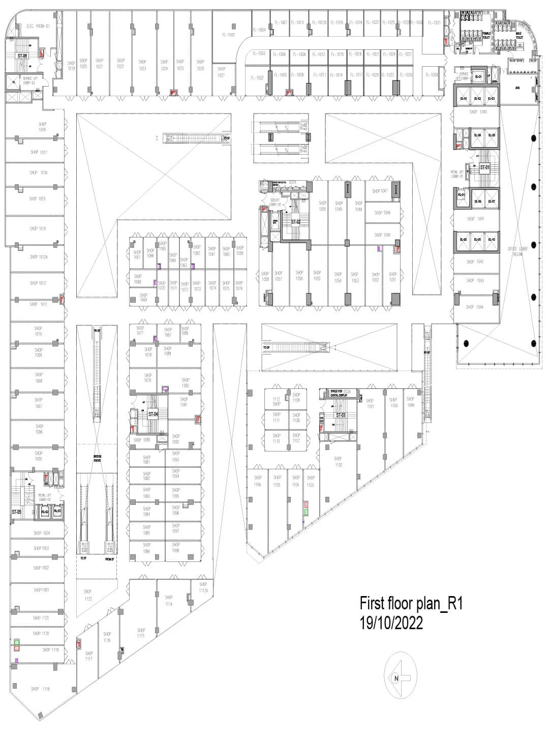 Joy Gallery first floor project layout